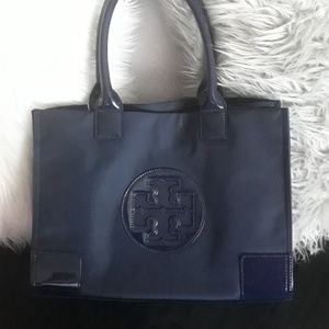 Tory burch French navy nylon mini tote